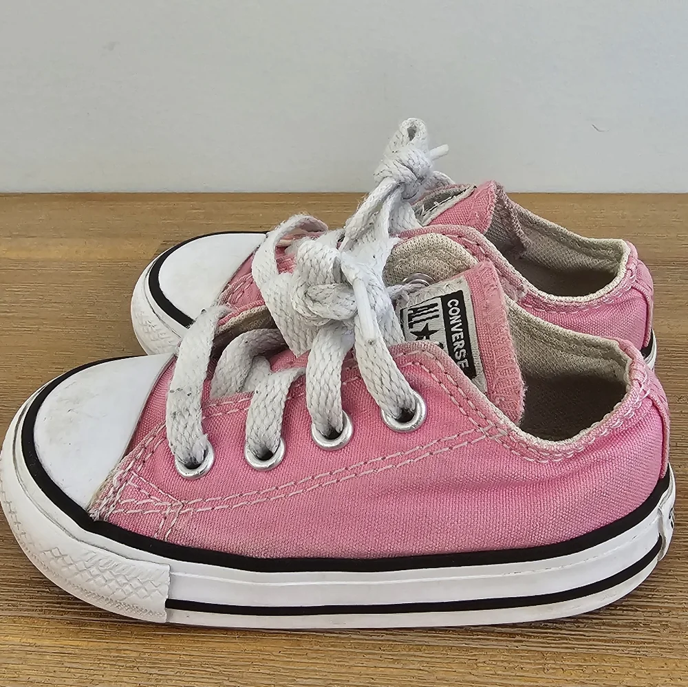 CONVERSE All Stars Pink Infant Low Cut Sneakers, Shoes